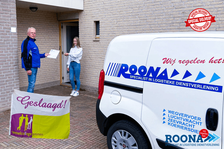 Roona Koeriers op pad voor Carmelcollege Emmen