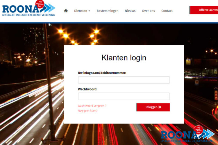 Roona online klantenportaal
